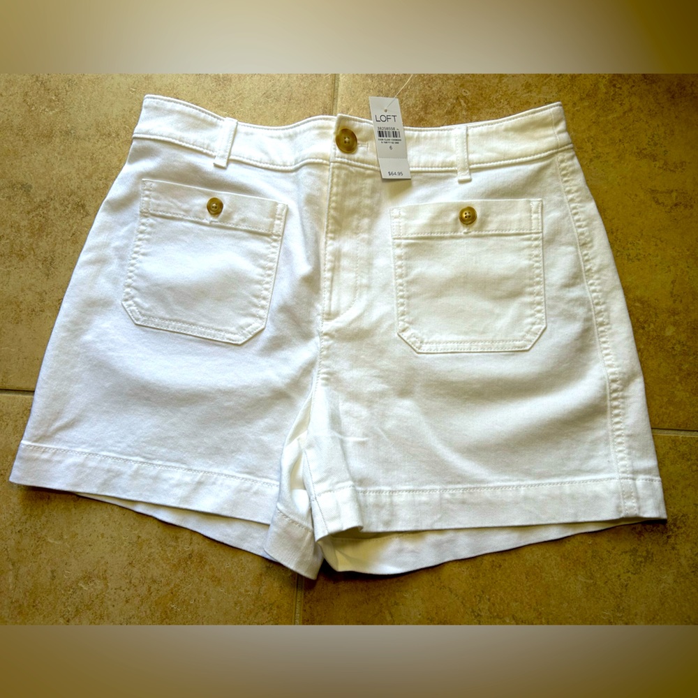 NWT🌷LOFT High Rise Palmer Shorts